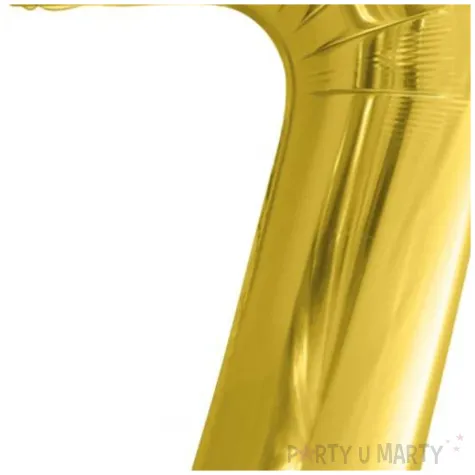 balon foliowy cyfra 7 jasnozloty partydeco 34 dgt