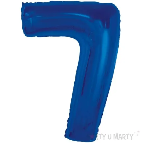 balon foliowy cyfra 7 niebieski godan 36 dgt