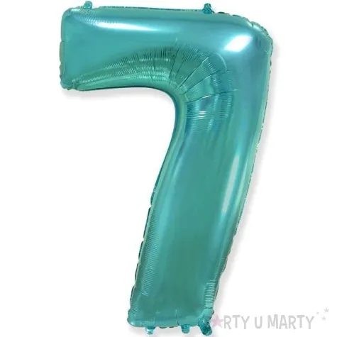 balon foliowy cyfra 7 niebieski tiffany flexmetal 34 dgt
