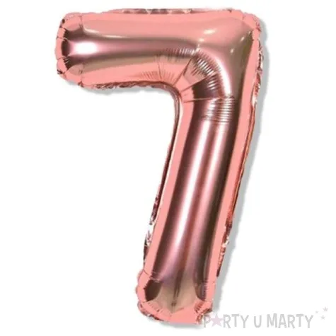 balon foliowy cyfra 7 rozowe zloto dekoracjepolska 16 dgt