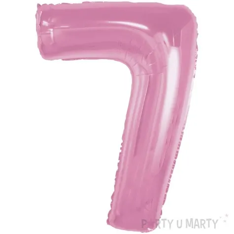 balon foliowy cyfra 7 rozowy jasny godan 36 dgt