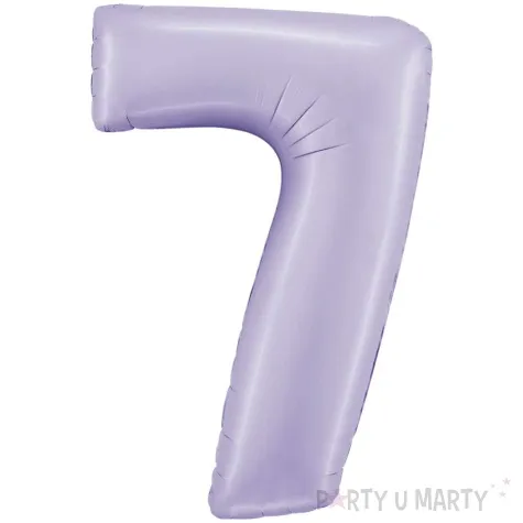 balon foliowy cyfra 7 satynowy liliowy grabo 40 dgt