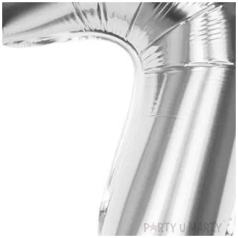 balon foliowy cyfra 7 srebrny boland 14 dgt