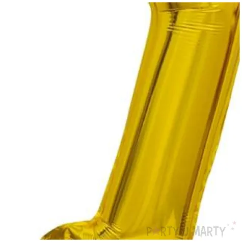 balon foliowy cyfra 7 stojaca zloty godan 15 dgt