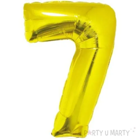 balon foliowy cyfra 7 zloty godan 14 dgt