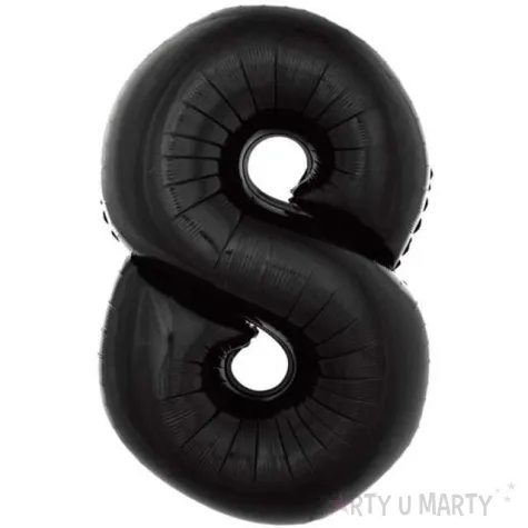 balon foliowy cyfra 8 beauty and charm czarny godan 36 dgt