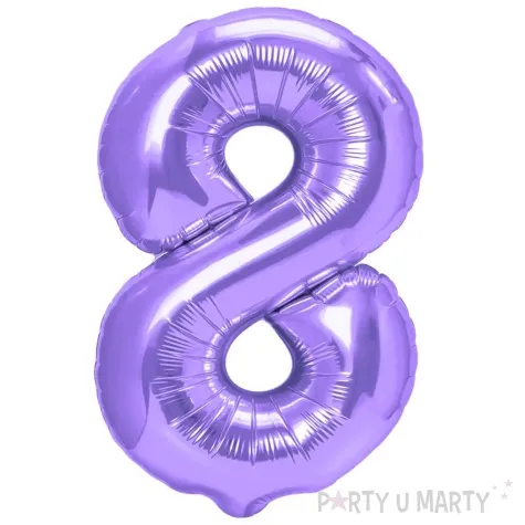 balon foliowy cyfra 8 fioletowy partypal 39 dgt