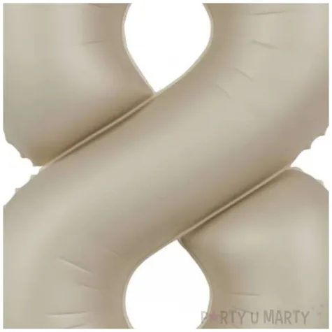balon foliowy cyfra 8 mat kremowe latte folat 34 dgt