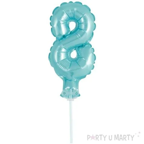 balon foliowy cyfra 8 micro blekitny godan 5 dgt