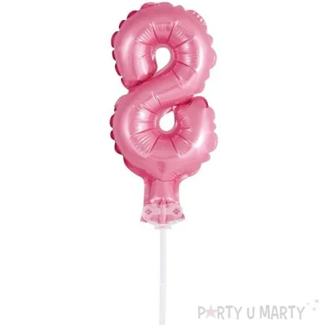 balon foliowy cyfra 8 micro rozowy godan 5 dgt