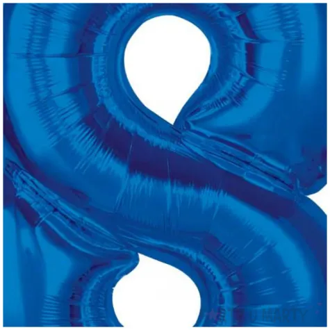 balon foliowy cyfra 8 niebieski godan 36 dgt