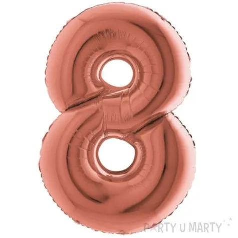 balon foliowy cyfra 8 rozowe zloto grabo 26 dgt