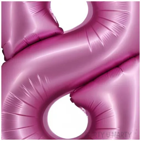 balon foliowy cyfra 8 rozowy satynowy godan 30 dgt
