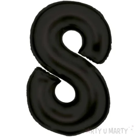 balon foliowy cyfra 8 satynowy czarny amscan 34 dgt