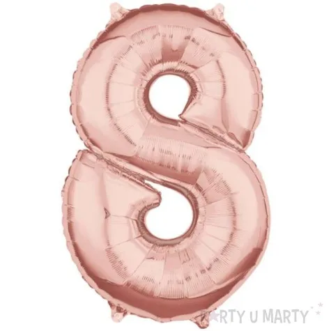 balon foliowy cyfra 8 szampanski amscan 26 dgt