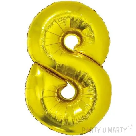 balon foliowy cyfra 8 zloty godan 34 dgt