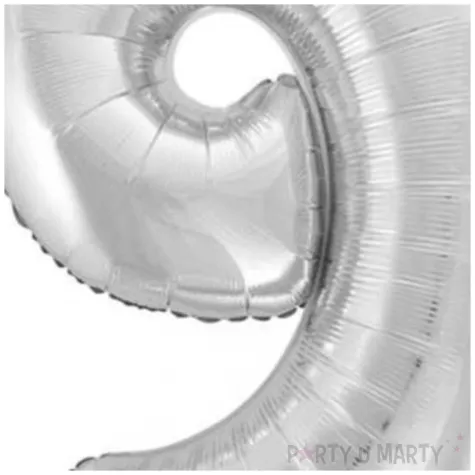 balon foliowy cyfra 9 beauty charm srebrny godan 33 dgt