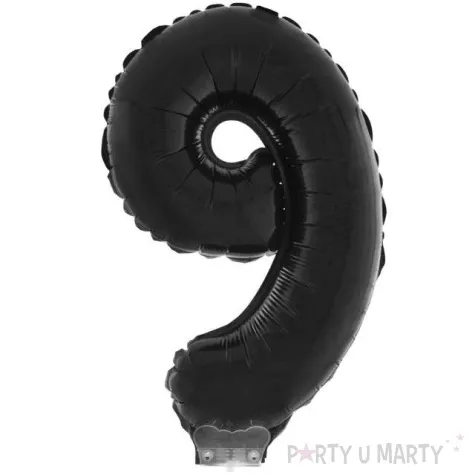 balon foliowy cyfra 9 czarny funny fashion 16 dgt