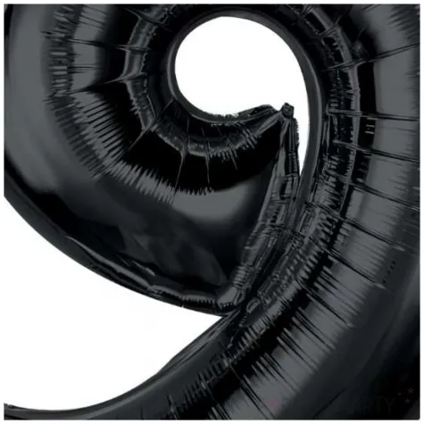 balon foliowy cyfra 9 czarny godan 36 dgt