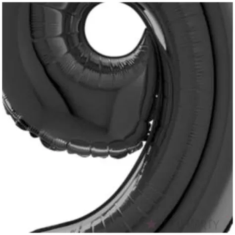 balon foliowy cyfra 9 czarny grabo 26 dgt