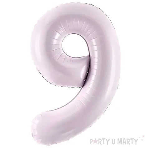 balon foliowy cyfra 9 fioletowy partydeco 34 dgt