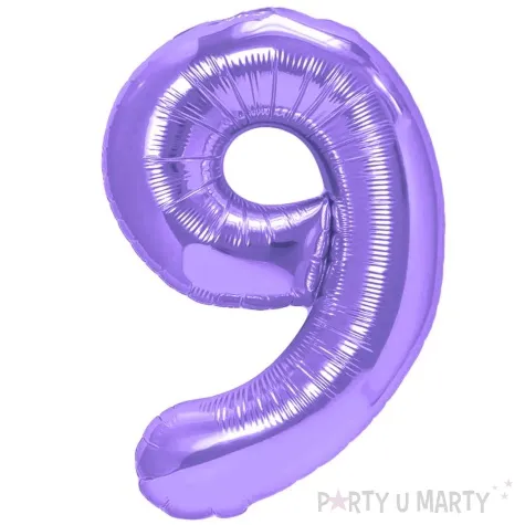 balon foliowy cyfra 9 fioletowy partypal 39 dgt