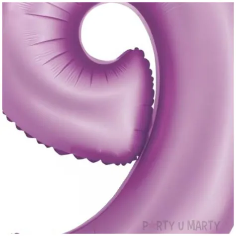 balon foliowy cyfra 9 lawendowy matowy godan 30 dgt