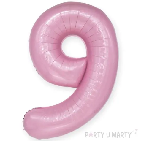 balon foliowy cyfra 9 rozowy partypal 39 dgt