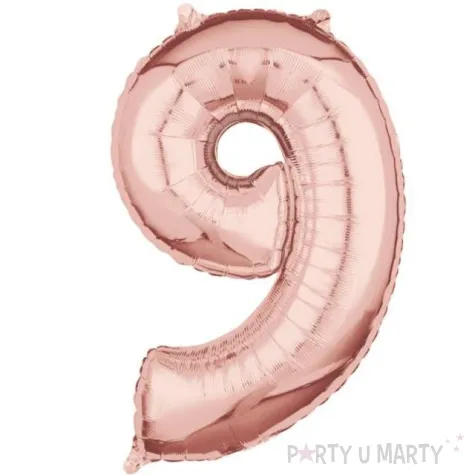 balon foliowy cyfra 9 szampanski amscan 26 dgt