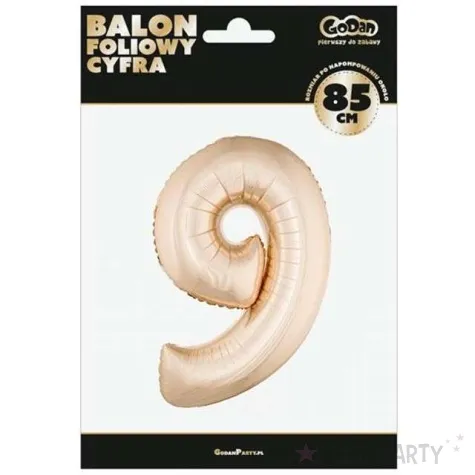 balon foliowy cyfra 9 szsampanski godan 34 dgt