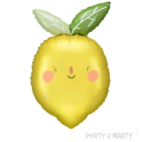 balon foliowy cytrynka zolty partydeco 30