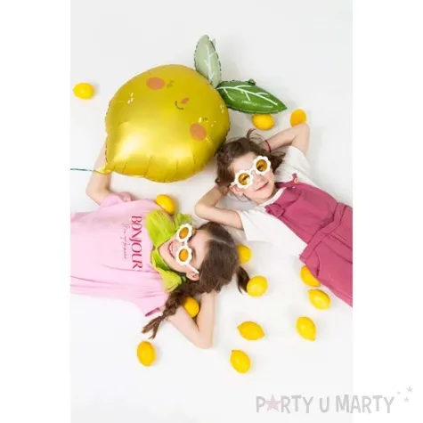 balon foliowy cytrynka zolty partydeco 30