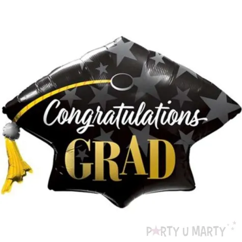 balon foliowy czapka absolwenta gratulacje qualatex 41 shp