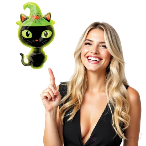 balon foliowy czarny kotek amscan 14 shp