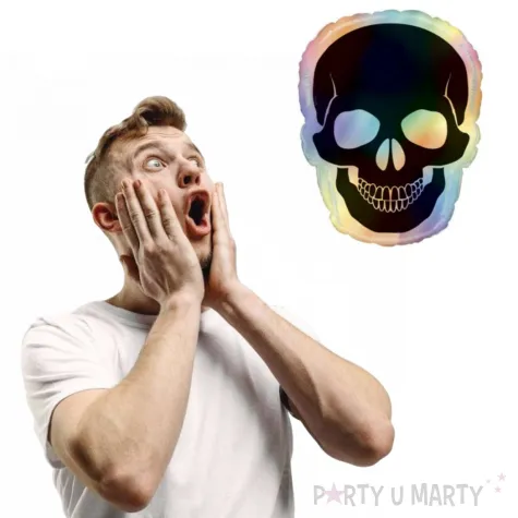 balon foliowy czaszka teczowa grabo 26 shp