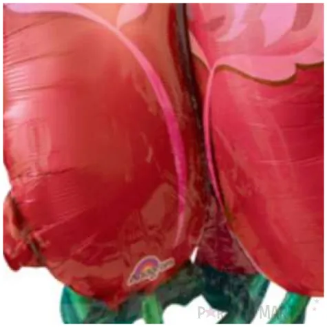 balon foliowy czerwone roze amscan 30 shp