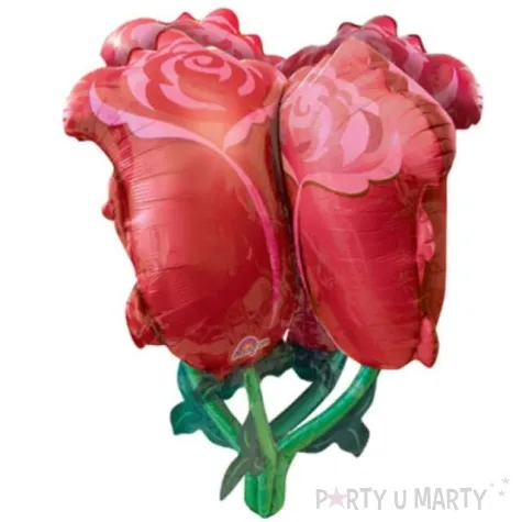 balon foliowy czerwone roze amscan 30 shp