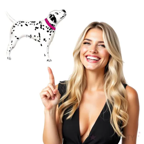 balon foliowy dalmatynczyk rozowa obroza flexmetal 24 shp