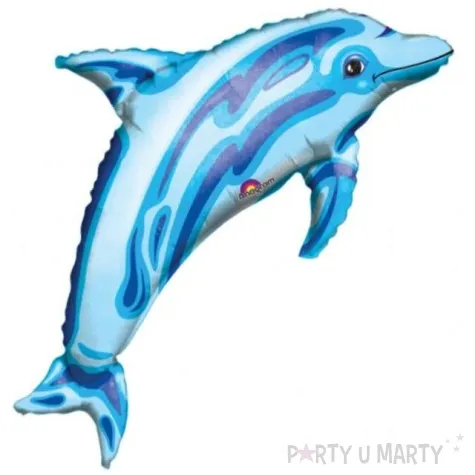 balon foliowy delfin niebieski amscan 37 shp