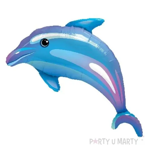 balon foliowy delfin qualatex niebieski 42 shp