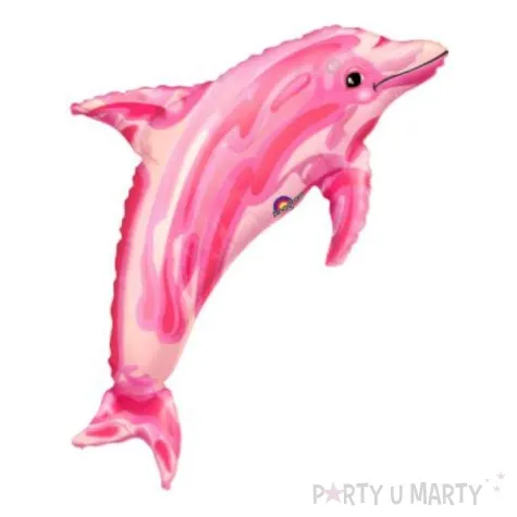 balon foliowy delfin rozowy amscan 24 shp