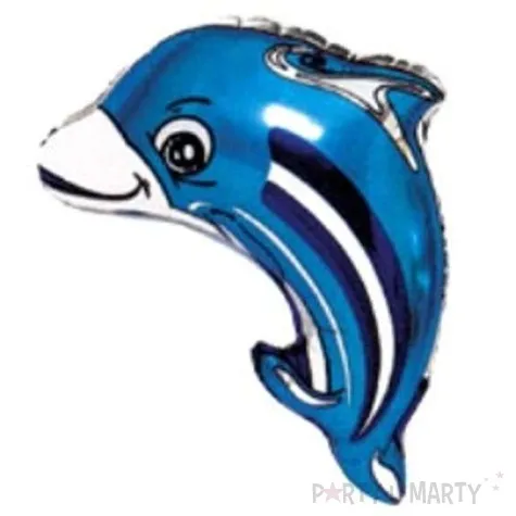balon foliowy delfinek niebieski flexmetal 14 shp