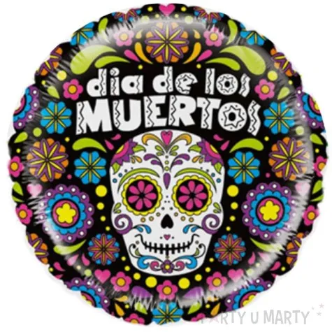 balon foliowy dia de los muertos betallic 21 rnd