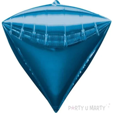 balon foliowy diament niebieski amscan 17 dmz