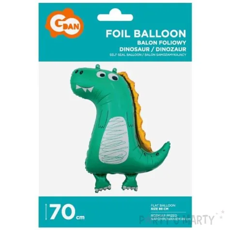 balon foliowy dinozaur rysunkowy zielony godan 28 shp