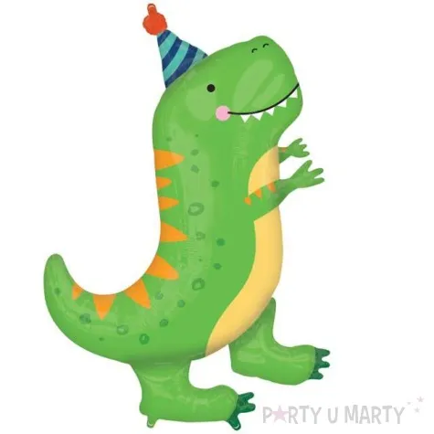 balon foliowy dinozaur t rex party zielony amscan 34 shp