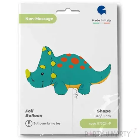 balon foliowy dinozaur triceratops grabo 36 shp