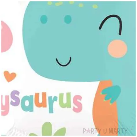 balon foliowy dinozaur w koronie baby saurus amscan 18 rnd