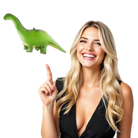 balon foliowy dinozaur zielony funny fashion 50 shp