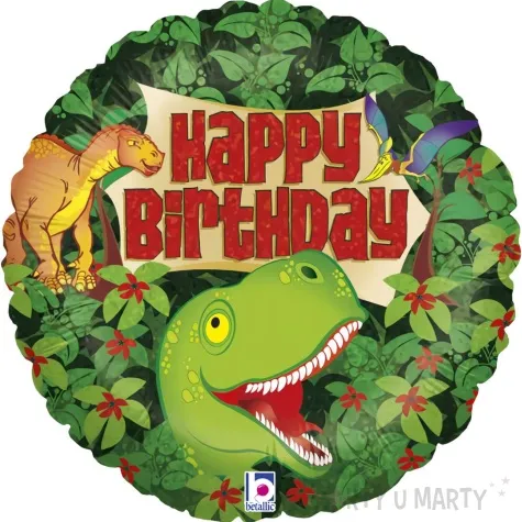 balon foliowy dinozaury happy birthday grabo 18 rnd